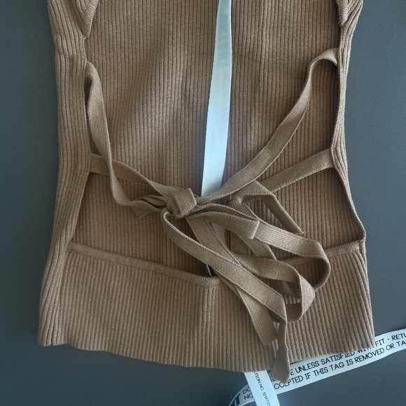 Mistress Rocks / House of CB Camel Ribbed Top NWT - Picture 7 of 9